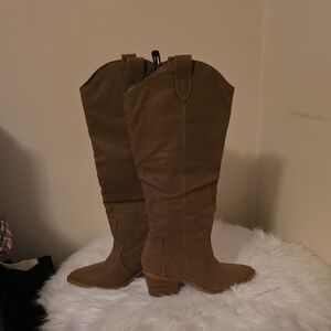 Brown Suede Women's Boots